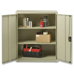 Outlet 36 in. x 18 in. x 42 in. 3 Shelves Economy Assembled Storage Cabinets - Putty Office Furniture & Lighting