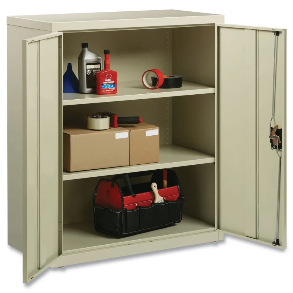Outlet 36 in. x 18 in. x 42 in. 3 Shelves Economy Assembled Storage Cabinets - Putty Office Furniture & Lighting