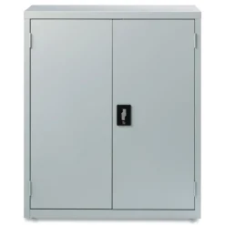 Outlet 36 in. x 18 in. x 42 in. 3 Shelves Economy Assembled Storage Cabinets - Light Gray Office Furniture & Lighting