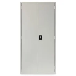 Best 36 in. x 18 in. x 72 in. 5 Shelves Economy Assembled Storage Cabinets - Light Gray Office Furniture & Lighting
