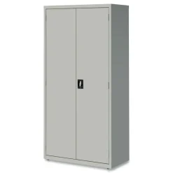Best 36 in. x 18 in. x 72 in. 5 Shelves Economy Assembled Storage Cabinets - Light Gray Office Furniture & Lighting