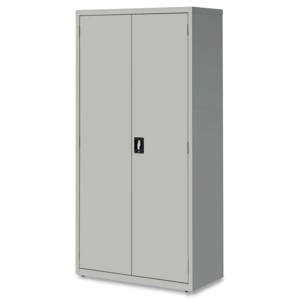 Best 36 in. x 18 in. x 72 in. 5 Shelves Economy Assembled Storage Cabinets - Light Gray Office Furniture & Lighting