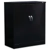Hot 36 in. x 18 in. x 42 in. Assembled High Storage Cabinet with Adjustable Shelves - Black Office Furniture & Lighting