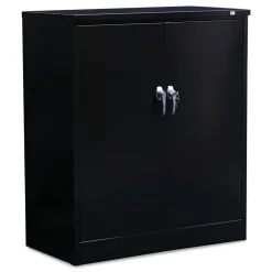 Hot 36 in. x 18 in. x 42 in. Assembled High Storage Cabinet with Adjustable Shelves - Black Office Furniture & Lighting
