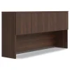 72 in. x 16 in. x 36 in. 4-Compartment Seville Hutch with Doors - Mahogany Office Furniture & Lighting