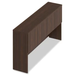 72 in. x 16 in. x 36 in. 4-Compartment Seville Hutch with Doors - Mahogany Office Furniture & Lighting