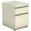 Hot 14.96 in. x 19.29 in. x 21.65 in. 2-Drawers: Box/File Legal/Letter Left or Right File Pedestal with Full-Length Pull - Putty Office Furniture & Lighting