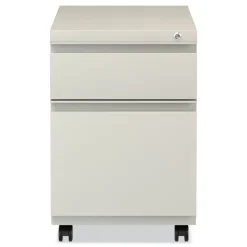 Hot 14.96 in. x 19.29 in. x 21.65 in. 2-Drawers: Box/File Legal/Letter Left or Right File Pedestal with Full-Length Pull - Putty Office Furniture & Lighting