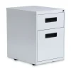 Online 14.96 in. x 19.29 in. x 21.65 in. 2-Drawers: Box/File Legal/Letter Left or Right File Pedestal - Light Gray Office Furniture & Lighting