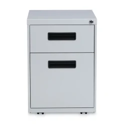 Online 14.96 in. x 19.29 in. x 21.65 in. 2-Drawers: Box/File Legal/Letter Left or Right File Pedestal - Light Gray Office Furniture & Lighting