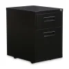 Clearance 14.96 in. x 19.29 in. x 21.65 in. 2-Drawers: Box/File Legal/Letter Left or Right File Pedestal - Black Office Furniture & Lighting