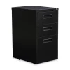 Hot 14.96 in. x 19.29 in. x 27.75 in. 3-Drawers: Box/Box/File Legal/Letter Left or Right File Pedestal - Black Office Furniture & Lighting