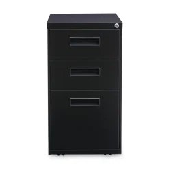 Hot 14.96 in. x 19.29 in. x 27.75 in. 3-Drawers: Box/Box/File Legal/Letter Left or Right File Pedestal - Black Office Furniture & Lighting