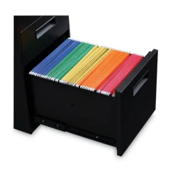Hot 14.96 in. x 19.29 in. x 27.75 in. 3-Drawers: Box/Box/File Legal/Letter Left or Right File Pedestal - Black Office Furniture & Lighting