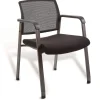 Online 24.41 in. x 22.64 in. x 31.73 in. Elgar Fabric Guest Chair - Black Seat, Black Back, Black Base Office Furniture & Lighting