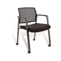 Online 24.41 in. x 22.64 in. x 31.73 in. Elgar Fabric Guest Chair - Black Seat, Black Back, Black Base Office Furniture & Lighting