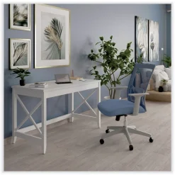 Discount 47.24 in. x 23.62 in. x 29.53 in. Farmhouse Writing Desk - White Office Furniture & Lighting