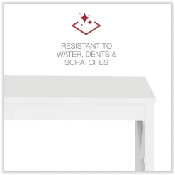 Discount 47.24 in. x 23.62 in. x 29.53 in. Farmhouse Writing Desk - White Office Furniture & Lighting