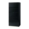 Best 30 in. x 18.62 in. x 67.62 in. Five Legal/Letter/A4-Size File Drawers Lateral File Cabinet - Black Office Furniture & Lighting