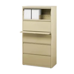 Online 30 in. x 18.62 in. x 67.62 in. Five Legal/Letter/A4-Size File Drawers Lateral File Cabinet - Putty Office Furniture & Lighting