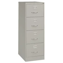 Sale 18 in. x 25 in. x 52 in. Legal-Size 4-Drawer Economy Vertical File - Light Gray Office Furniture & Lighting