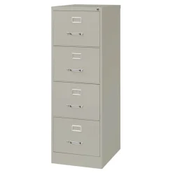 Sale 18 in. x 25 in. x 52 in. Legal-Size 4-Drawer Economy Vertical File - Light Gray Office Furniture & Lighting