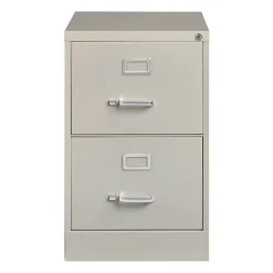 Clearance 15 in. x 25 in. x 28.38 in. Legal-Size 2-Drawer Economy Vertical File - Light Gray Office Furniture & Lighting
