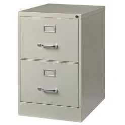 Clearance 15 in. x 25 in. x 28.38 in. Legal-Size 2-Drawer Economy Vertical File - Light Gray Office Furniture & Lighting