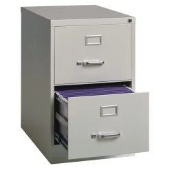 Clearance 15 in. x 25 in. x 28.38 in. Legal-Size 2-Drawer Economy Vertical File - Light Gray Office Furniture & Lighting