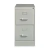 Outlet 15 in. x 26.5 in. x 28.37 in. Letter-Size Two-Drawer Economy Vertical File - Light Gray Office Furniture & Lighting
