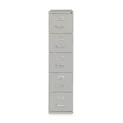 Online 15 in. x 26.5 in. x 61.37 in. Letter-Size 5-Drawer Economy Vertical File - Light Gray Office Furniture & Lighting
