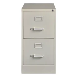 Outlet 15 in. x 25 in. x 28.38 in. Letter-Size 2-Drawer Economy Vertical File - Light Gray Office Furniture & Lighting