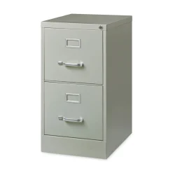 Hot 15 in. x 22 in. x 28.37 in. Letter-Size Two-Drawer Economy Vertical File - Light Gray Office Furniture & Lighting