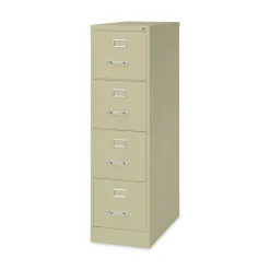 New 15 in. x 26.5 in. x 52 in. Letter-Size 4-Drawer Economy Vertical File - Putty Office Furniture & Lighting