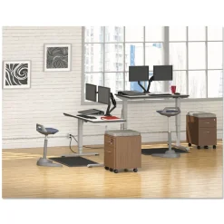 Online 14.88 in. x 19.13 in. x 2.13 in. Pedestal File Seat Cushion - Tan Quartz Office Furniture & Lighting