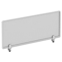 New 47 in. x 0.5 in. x 18 in. Polycarbonate Privacy Panel - Silver/Clear Office Furniture & Lighting