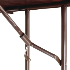 New 48 in. x 23.88 in. x 29 in. Rectangular Wood Folding Table - Mahogany Office Furniture & Lighting