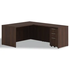 Best 60 in. x 30 in. x 29 in. Seville Series Desk Shell - Mahogany Office Furniture & Lighting