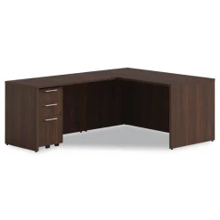 Best 60 in. x 30 in. x 29 in. Seville Series Desk Shell - Mahogany Office Furniture & Lighting