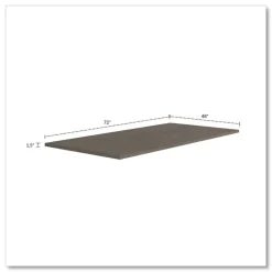 Clearance 96 in. x 48 in. x 1.5 in. Seville Rectangular Conference Table Top - Walnut Office Furniture & Lighting