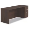 Online 72 in. x 24 in. x 29 in. Seville Series Credenza with Right Pedestal - Mahogany Office Furniture & Lighting