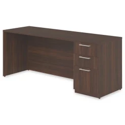 Online 72 in. x 24 in. x 29 in. Seville Series Credenza with Right Pedestal - Mahogany Office Furniture & Lighting