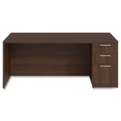 Online 72 in. x 36 in. x 29 in. Seville Series Single Right Pedestal Desk - Mahogany Office Furniture & Lighting