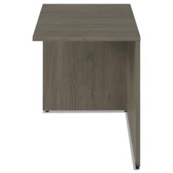 Clearance 48 in. x 24 in. x 29 in. Seville Series Reversible Return Shell - Walnut Office Furniture & Lighting