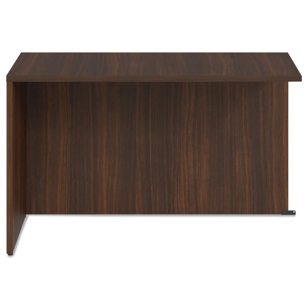 48 in. x 24 in. x 29 in. Seville Series Reversible Return Shell - Mahogany Office Furniture & Lighting