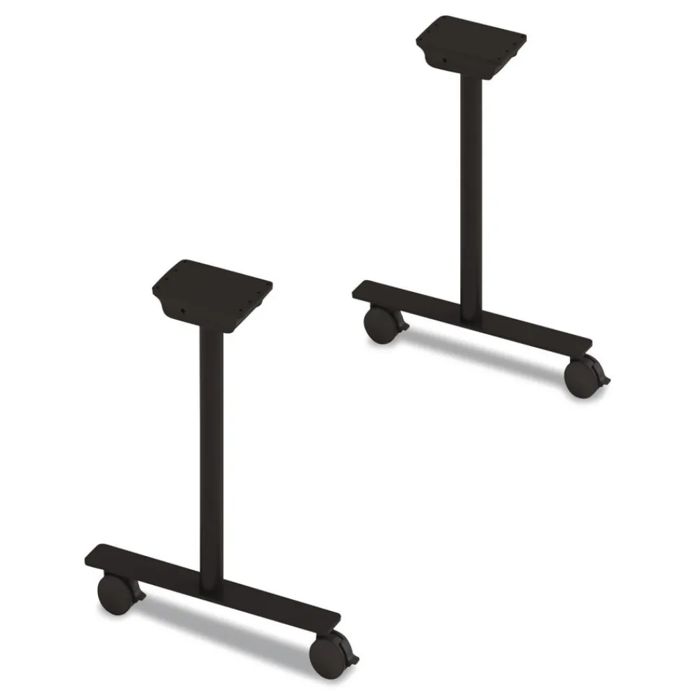 Hot 23 in. x 3 in. x 28 in. Seville Training Table Base - Black Office Furniture & Lighting