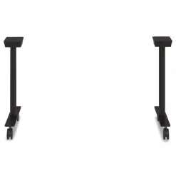 Hot 23 in. x 3 in. x 28 in. Seville Training Table Base - Black Office Furniture & Lighting