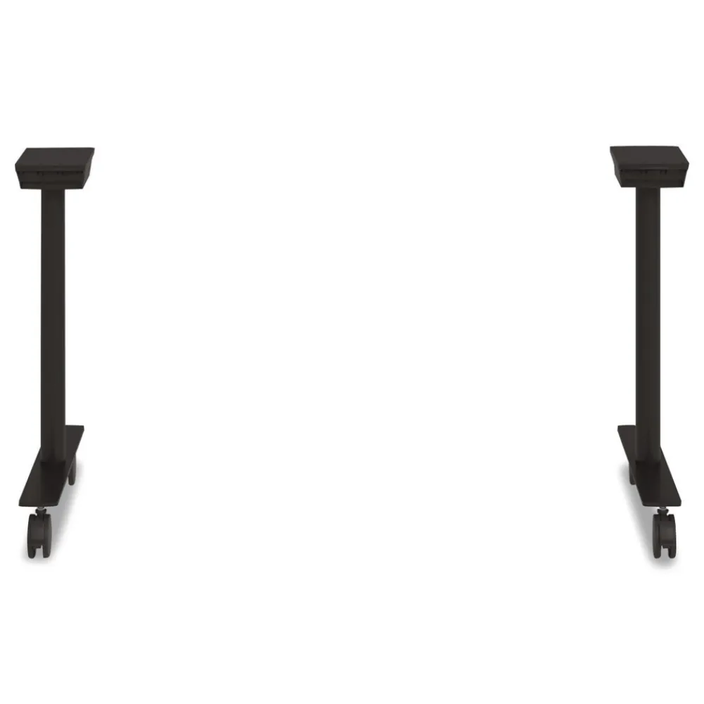 Hot 23 in. x 3 in. x 28 in. Seville Training Table Base - Black Office Furniture & Lighting