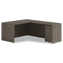 15 in. x 18 in. x 27 in. Seville Series 3-Drawer Legal File Mobile Pedestal - Walnut Office Furniture & Lighting