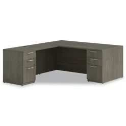 Outlet 72 in. x 36 in. x 29 in. Seville Series Single Right Pedestal Desk - Walnut Office Furniture & Lighting